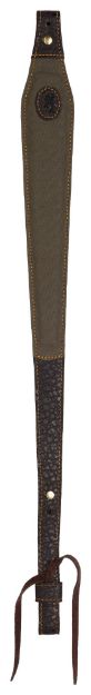 Picture of Browning Laredo Sling Made Of Olive Cotton Canvas With Leather Trim 25.50"-35.50" Oal & Adjustable Design For Rifles 