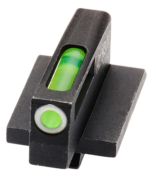 Picture of Hiviz Litewave H3 Tritium/Litepipe Gp100 Front Sight Black | Green Tritium With White Outline Front Sight 