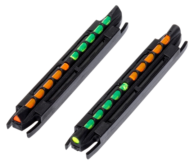 Picture of Hiviz Two-In-One Magnetic Front Sight Black | Green/Orange Fiber Optic 