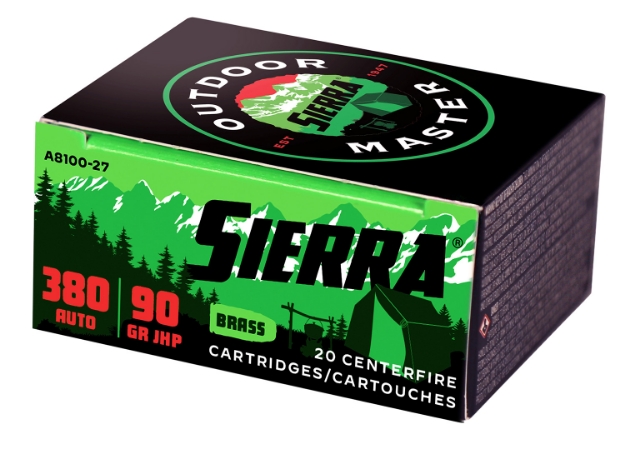 Picture of Sierra Outdoor Master 380 Acp 90 Gr Jacket Hollow Point Sport Master 20 Per Box/ 10 Cs 