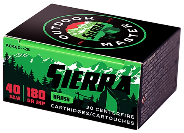 Picture of Sierra Outdoor Master 40 S&W 180 Gr Jacket Hollow Point Sport Master 20 Bx/10 Cs 