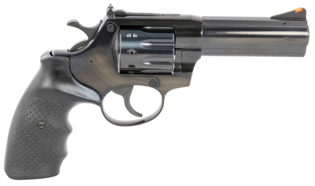 Picture of Rock Island Al22 22 Lr Caliber With 4" Barrel, 9Rd Capacity Cylinder, Overall Blued Finish Steel & Finger Grooved Black Rubber Grip 