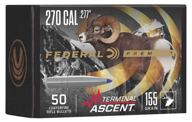 Picture of Federal Therminal Ascent Component Premium 270 Cal .277 155 Gr Terminal Ascent 