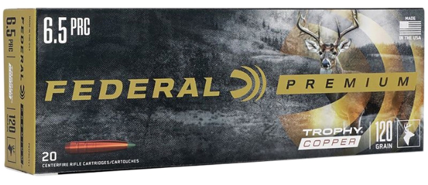 Picture of Federal Premium Hunting 6.5 Prc 120 Gr Trophy Copper (Tc) 20 Per Box/ 10 Cs 