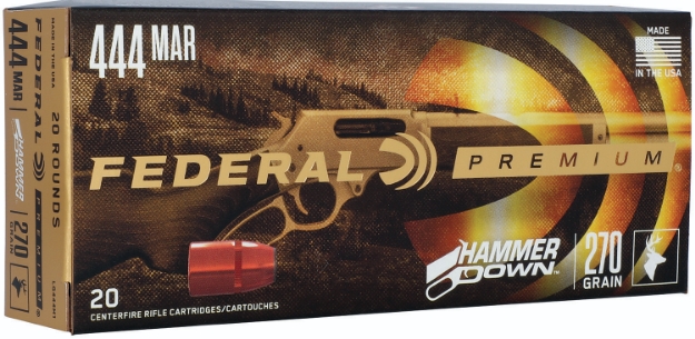 Picture of Federal Premium Hammerdown 444 Marlin 270 Gr Bonded Hollow Point 20 Per Box/ 10 Cs 