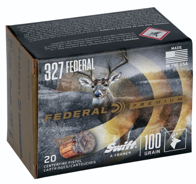 Picture of Federal Premium Hunting 327 Federal Mag 100 Gr Swift A-Frame (Swfr) 20 Per Box/10 Cs 