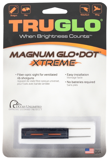 Picture of Truglo Glo-Dot Xtreme Shotgun W/Vent Rib Orange Fiber Optic Black 