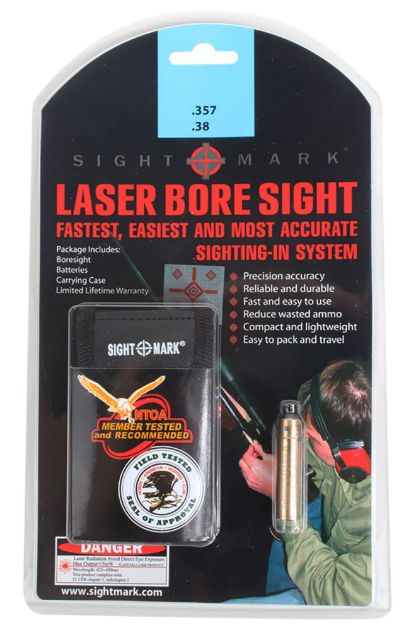 Picture of Sightmark Boresight Red Laser For 38 Special/357 Mag Brass Includes Battery Pack & Carrying Case 