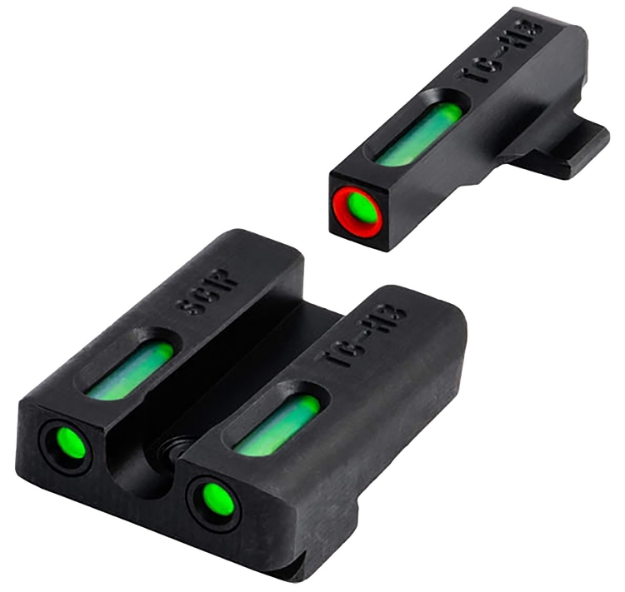 Picture of Truglo Tfx Black | Green Tritium & Fiber Optic White Outline Front Sight Green Tritium & Fiber Optic Rear Sight 