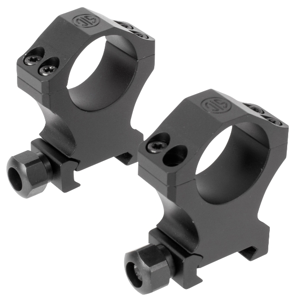 Picture of Sig Sauer Electro-Optics Alpha1 Hunting Scope Ring Set For Rifle Weaver Extra High 35Mm Tube 0 Moa Black Powder Coated Aluminum 