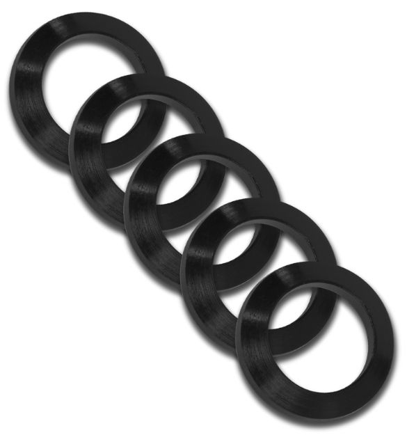 Picture of Grovtec Us Inc Crush Washer 223 Cal Black Nitride Steel 1/2"-28 Tpi Rifle 5 Per Pack 