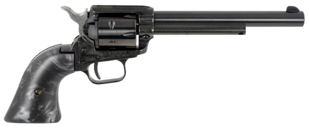 Picture of Heritage Mfg Rough Rider 22 Lr 6 Shot 6.50" Black Barrel & Cylinder Black Frame, Altamont Black Pearl Grips 