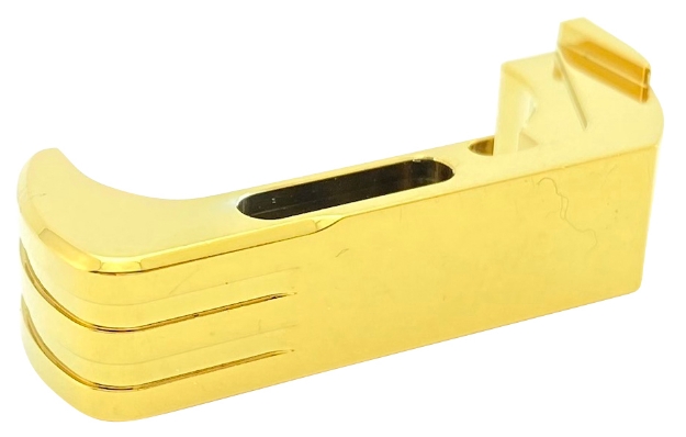 Picture of Cross Armory Mag Catch Extended Compatible W/Glock Gen4-5 Gold Anodized Aluminum 