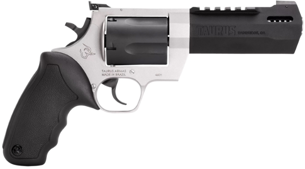 Picture of Taurus Raging Hunter 460 S&W Mag 5Rd 5.12" Matte Black Oxide Cylinder & Barrel Matte Stainless Steel Frame Black Rubber With Integrated Cushion Insert Grip 