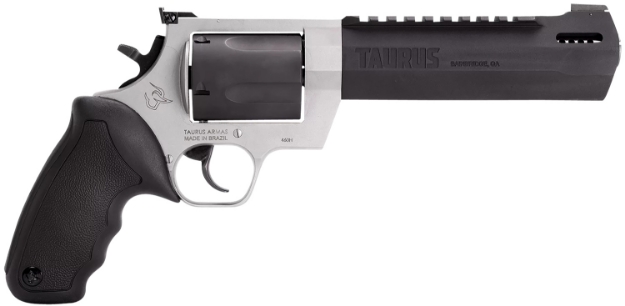 Picture of Taurus Raging Hunter 460 S&W Mag 5Rd 6.75" Matte Black Oxide Barrel & Cylinder Matte Stainless Steel Frame Black Rubber With Integrated Cushion Insert Grip 