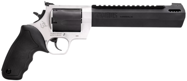 Picture of Taurus Raging Hunter 460 S&W Mag 5Rd 8.37" Matte Black Oxide Cylinder & Barrel Matte Stainless Steel Frame Black Rubber With Integrated Cushion Insert Grip 