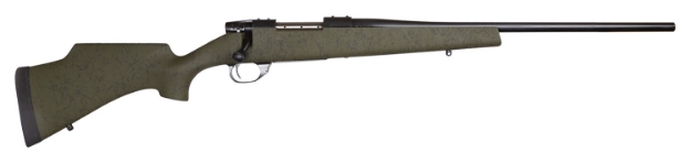 Picture of Weatherby Vanguard Camilla Wilderness 243 Win Caliber With 5+1 Capacity, 20" Barrel, Black Metal Finish & Black Webbed Green Fixed Monte Carlo With High Comb Stock Right Hand (Compact) 