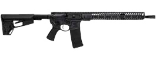 Picture of Seekins Precision Nx15 223 Wylde Caliber With 16" Barrel, 30+1 Capacity, Black Oxide Metal Finish, Black 6 Position Collapsible Carbine Stock & Polymer Grip Ambidextrous Hand 