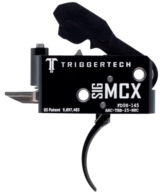 Picture of Triggertech Adaptable Two-Stage Flat Trigger With 2.50-5 Lbs Draw Weight & Black Pvd Finish For Sig Mcx 