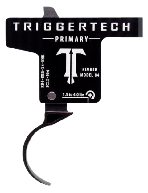 Picture of Triggertech Primary Single-Stage Curved Trigger With 1.50-4 Lbs Draw Weight & Black Pvd Finish For Kimber M84 