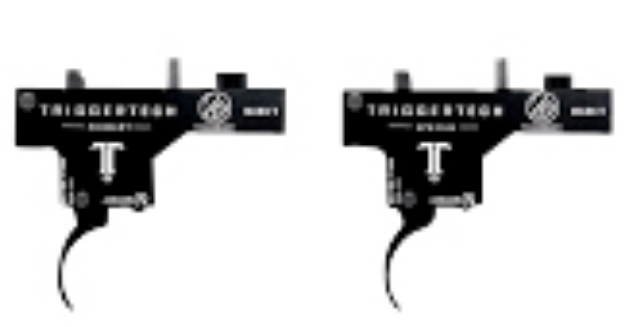 Picture of Triggertech Special Single-Stage Curved Trigger With 1-3.50 Lbs Draw Weight & Black Pvd Finish For Weatherby Mark V 