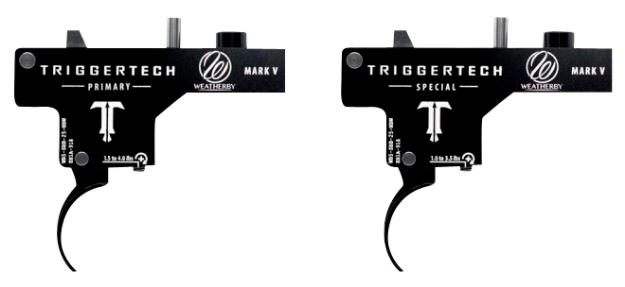 Picture of Triggertech Special Single-Stage Flat Trigger With 1-3.50 Lbs Draw Weight & Black Pvd Finish For Weatherby Mark V 