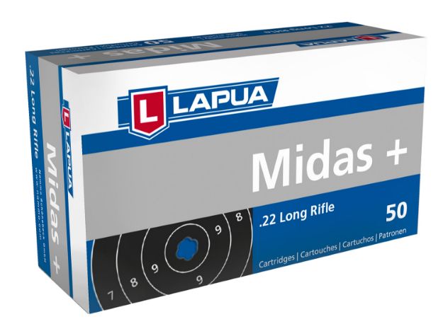 Picture of Lapua Midas+ 22 Lr 40 Gr Round Nose (Rn) 50 Bx/ 100 Cs 