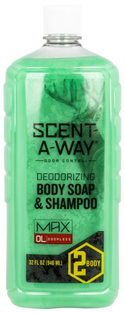 Picture of Scent-A-Way Shampoo/Body Wash Odor Eliminator Odorless Scent Vegetable Proteins 32Oz Bottle 