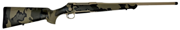 Picture of Sauer 100 6.5 Creedmoor 5+1 22" Threaded Barrel & Steel Receiver, Tan Metal Finish, Kuiu Verde Camo Ergo Max Synthetic Stock, Adjustable Single-Stage Trigger, Three-Position Safety 