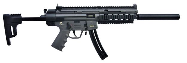 Picture of Gsg Gsg-16 Carbine 22 Lr 10+1 16.25" Black Smoke Black Collapsible With Storage Compartment Stock Right Hand 