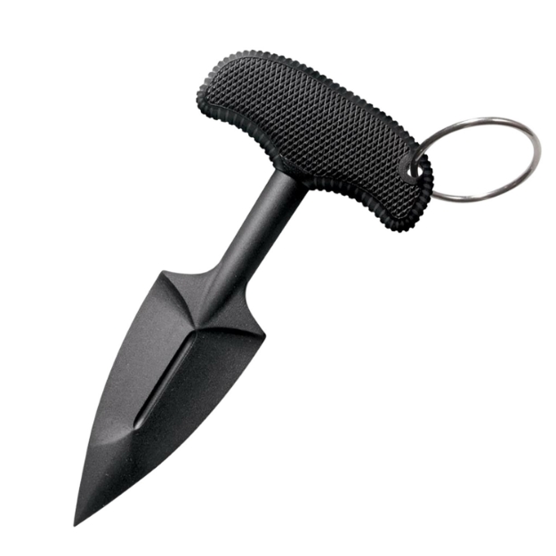 Picture of Cold Steel Fgx Push Blade Ii 2.25" Fixed Plain Black Griv-Ex Blade/Black Kray-Ex Handle 