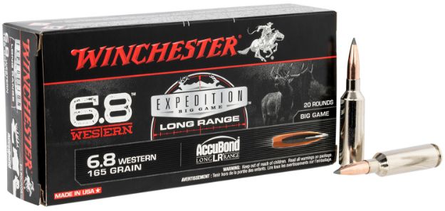 Picture of Winchester Ammo Expedition Big Game Long Range 6.8 Western 165 Gr Nosler Accubond Long-Range 20 Per Box/ 10 Cs 