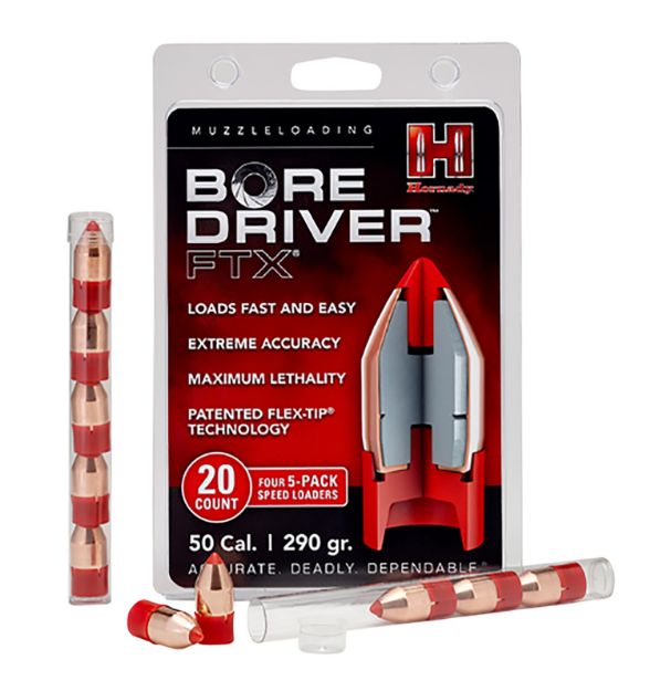 Picture of Hornady Bore Driver Ftx 50 Cal Flex Tip Expanding (Ftx) 290 Gr 20 