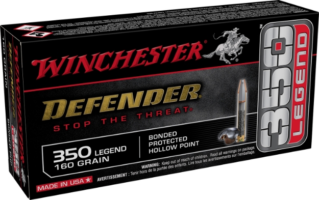 Picture of Winchester Ammo Defender 350 Legend 160 Gr Bonded Protected Hollow Point 20 Per Box/ 10 Cs 