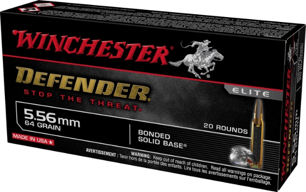 Picture of Winchester Ammo Defender Defense 5.56X45mm Nato 64 Gr Bonded Solid Base 20 Per Box/ 10 Cs 