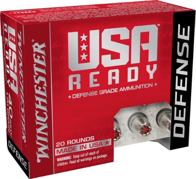 Picture of Winchester Ammo Usa Ready 40 S&W 170 Gr Hollow Point (Hp) 20 Per Box/ 10 Cs 