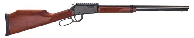 Picture of Henry Magnum Express 22 Wmr Caliber With 11+1 Capacity, 19.25" Barrel, Black Metal Finish & Fixed Monte Carlo American Walnut Stock Right Hand (Full Size) 