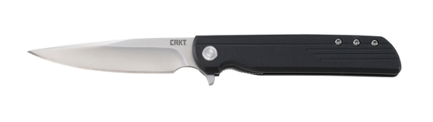 Picture of Crkt Lck + 3.31" Folding Drop Point Plain Satin 8Cr13mov Ss Blade/ Black Grn Handle Includes Pocket Clip 