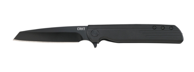 Picture of Crkt Lck + Blackout 3.24" Folding Tanto Plain Black Oxide 8Cr13mov Ss Blade/ Black Grn Handle Includes Pocket Clip 