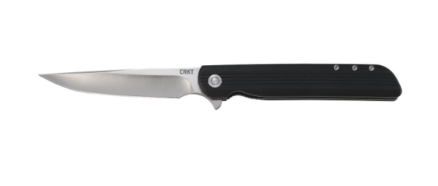 Picture of Crkt Lck + Large 3.62" Folding Drop Point Plain Satin 8Cr13mov Ss Blade/ Black Grn Handle Includes Pocket Clip 