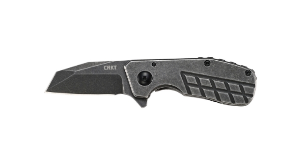 Picture of Crkt Razelcliffe Compact 2.09" Folding Wharncliffe Plain Black Stonewashed 8Cr13mov Ss Blade/Black Stonewashed Stainless Steel Handle 