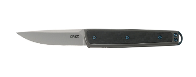 Picture of Crkt Symmetry 2.75" Folding Plain Bead Blasted 8Cr13mov Ss Blade/ Black Grn/Ss Handle Includes Pocket Clip 