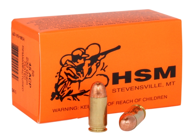 Picture of Hsm Training Target 45 Acp 230 Gr Full Metal Jacket (Fmj) 50 Per Box/ 20 Cs 