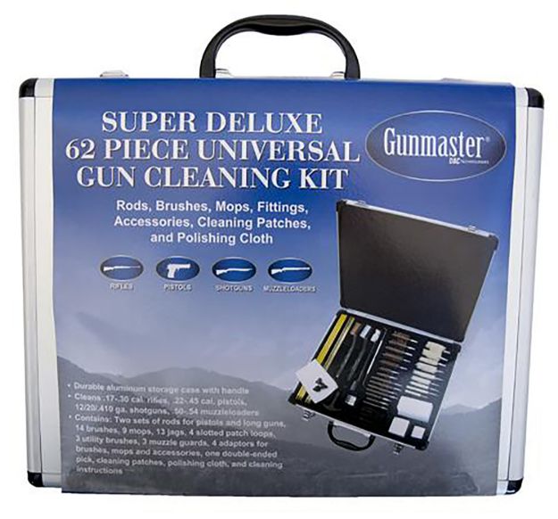 Picture of Dac Super Deluxe Universal Gun Cleaning Kit Multi-Caliber/62 Pieces Silver 