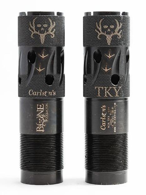 Picture of Carlson's Choke Tubes Bone Collector 12 Gauge Turkey Extended 17-4 Stainless Steel 