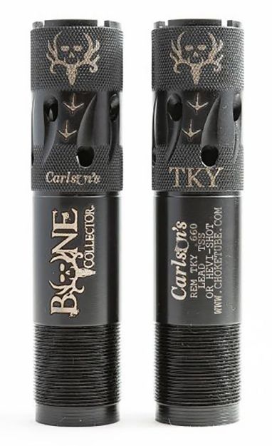 Picture of Carlson's Choke Tubes Bone Collector 12 Gauge Turkey Extended Ported 17-4 Stainless Steel 