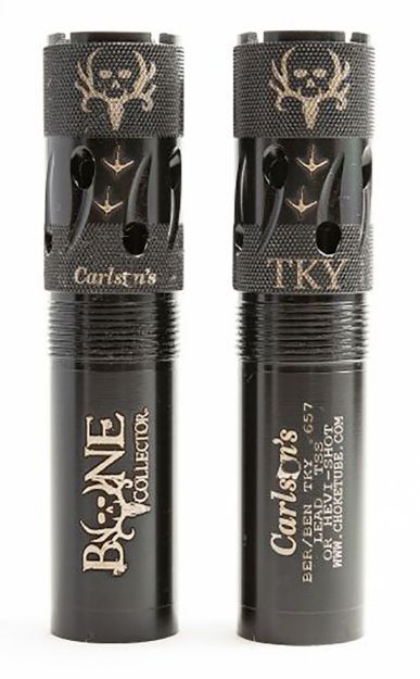 Picture of Carlson's Choke Tubes Bone Collector 12 Gauge Turkey Extended Ported 17-4 Stainless Steel 