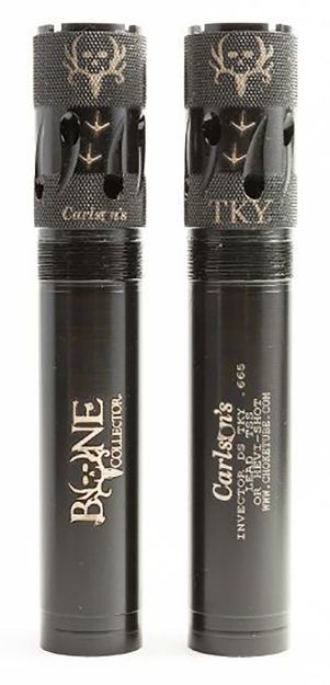 Picture of Carlson's Choke Tubes Bone Collector 12 Gauge Turkey Extended Ported 17-4 Stainless Steel 