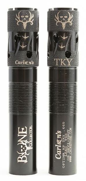 Picture of Carlson's Choke Tubes Bone Collector 12 Gauge Turkey Extended Ported 17-4 Stainless Steel 