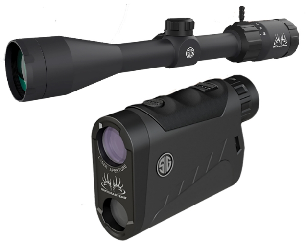 Picture of Sig Sauer Electro-Optics Buckmasters Combo Kit Black Anodized 3-9X 50Mm 1" Tube Bdc Reticle Red Laser Features Buckmaster Scope/Buckmaster 1500 Rangefinder 